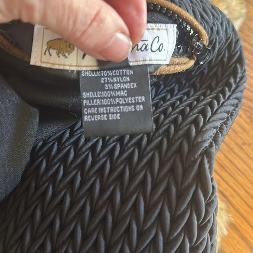 Montana Co. Fur Long Vest 20”p2p 31” long sz M/L reversible - Picture 8 of 9